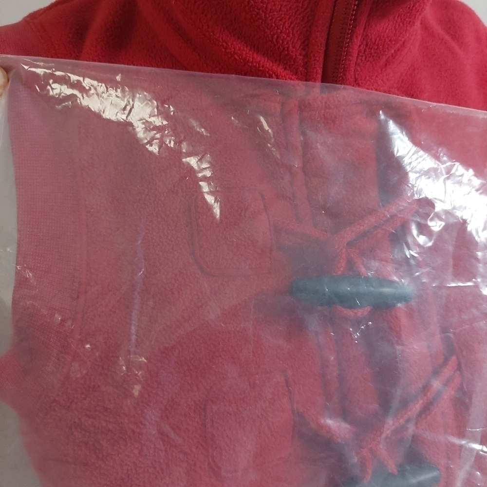 Horny Toad Dark Red Vest Fleece Full Zip Pockets Three Loop Buttons Size S - Picture 14 of 14